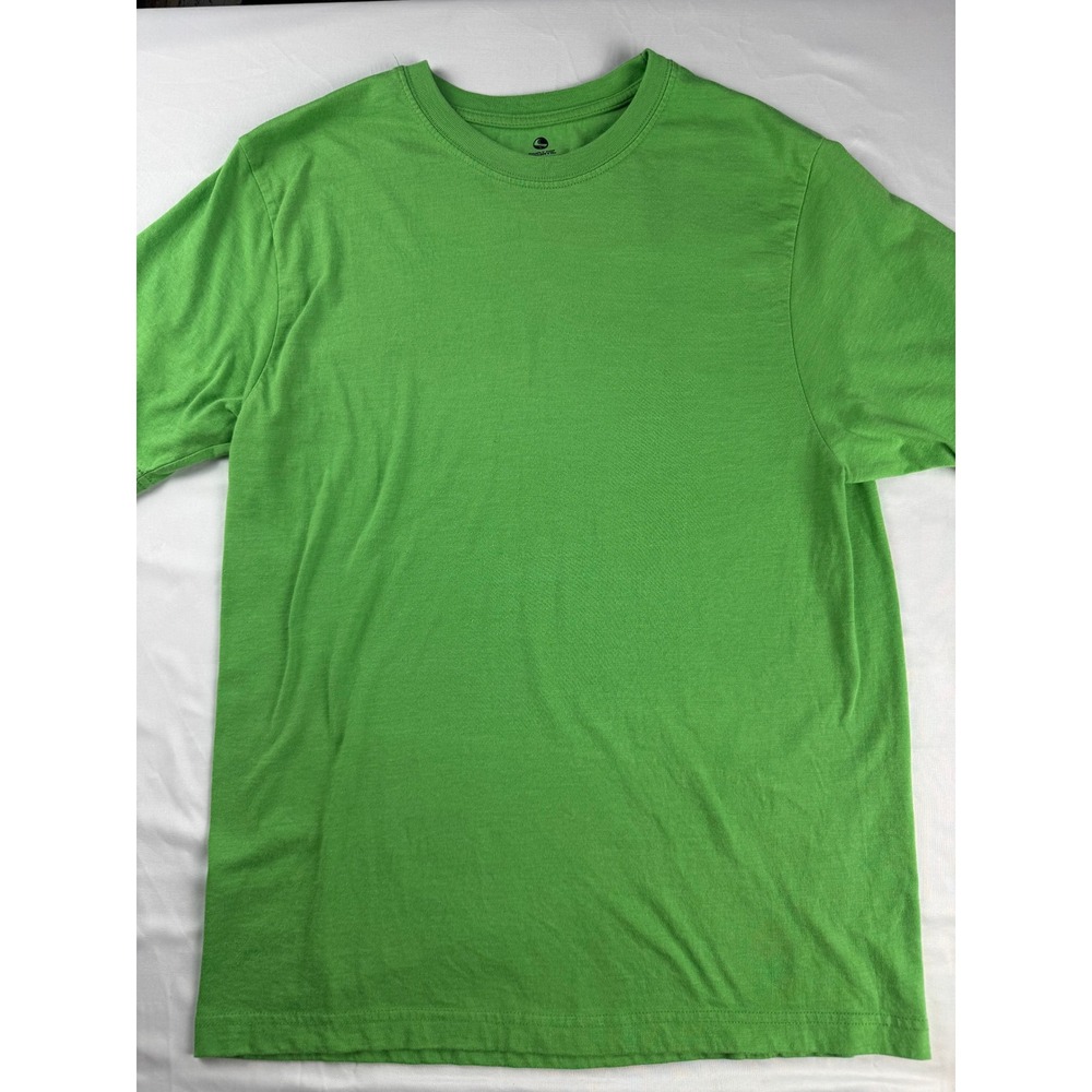 Simply For Sports Quick-Dri Cotton T-Shirt Mens Medium Green Crew Neck Athletic